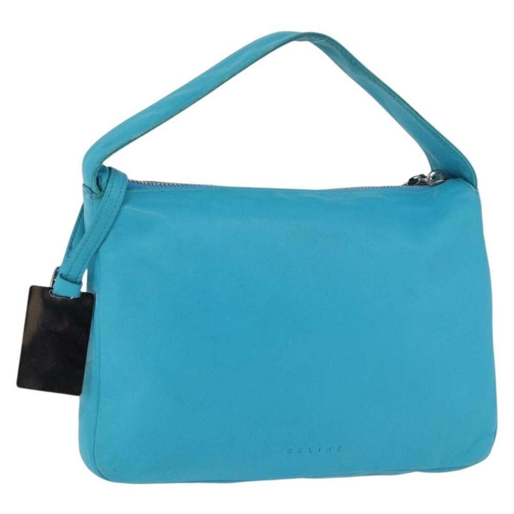 Celine Leather Handbag Blue